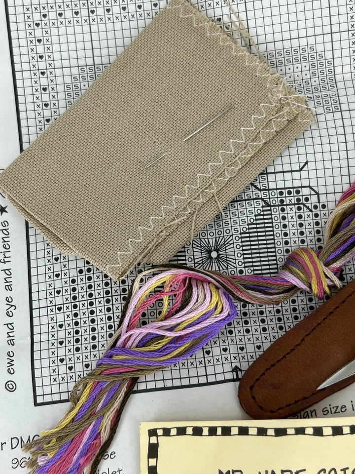 Bent Creek вышивка крестиком вышивка игла точка набор "Mr. Hare ножницы компаньон" - Изображение 4 из 4