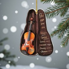 Personalized Violin Ornament God Says You Are Music Student Gift