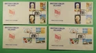 DR WHO 1992 BRITISH VIRGIN ISLANDS 4 FDC COLUMBUS ANIV COMBO $1.50 R65739