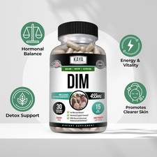 DIM Supplement BioPerine 455mg for Menopause Estrogen Metabolism Hormone Balance