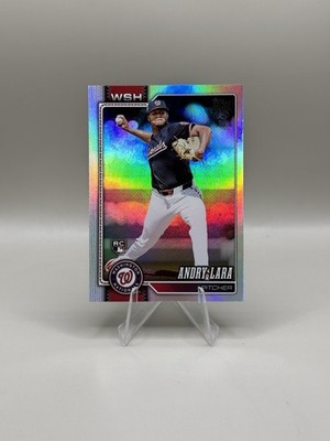 2026 Topps Series 1 #36 Andry Lara Washington Nationals RC Rainbow Foil