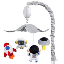 Space Crib Mobile, Spaceman Baby Mobile for Crib Nursery Decor Hanging Plush ...