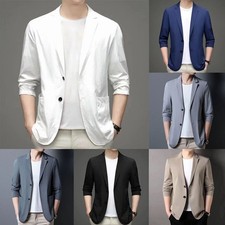 Fashionable Men Formal Suit Blazer Jacket Coat Wedding Party Dress Work Tops