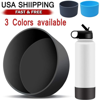 #ad Protective Silicone Bottle Boot Sleeve for Hydro Flask Anti Slip Bottom Cover $7.59