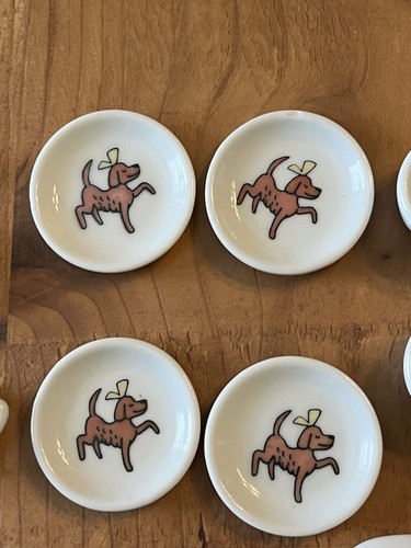 Juego de té miniatura de porcelana Madeline para niños cesta de picnic de mimbre desgaste mínimo - Imagen 16 de 24