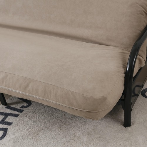 Full Size 54x75x8 inch 3 Side Zipper Classic Soft Micro Suede Futon Cover Sof... - 第 2/4 張圖片