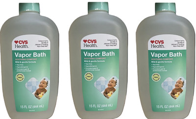 CVS Vapor Bath Soothing Soothing Comfort Gentle 15oz Compare to Vicks 3PK