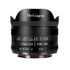 7Artisans Fisheye 7.5mm F2.8 II ED for Micro Four Thirds (M4/3, MFT) =Black=