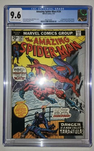 Amazing Spider-Man #134 CGC 9.6 OWW - 1st Tarantula 1974