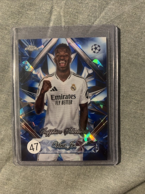 2024-25 Topps Chrome Sapphire UEFA Vinicius Junior Vini Jr. Selections