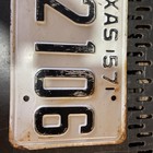 1957 Texas License Plate — photo 2