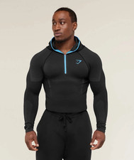 XXL - Gymshark Onyx 5.0 Seamless Hoodie - Bla...