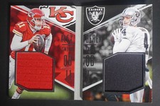 2016 Panini Playbook Alex Smith Derek Carr Face 2 Face Jersey Book /25 DV14