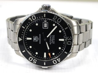 TAG HEUER AQUARACER AUTOMATIC CALIBRE 5 Black Dial WAN2110 0