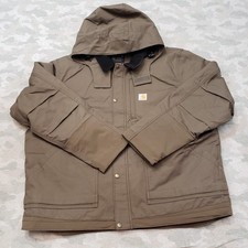 Carhartt Jacket Mens 2XL Green Relaxed Fit Rain Defender Caldwell Full Swing