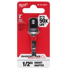 MILWAUKEE 1/2" SOCKET ADAPTER 12.7mm 48-32-5034 1P