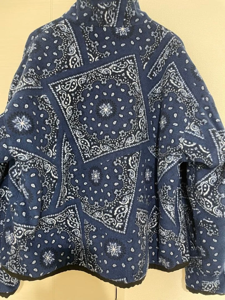 A E бандана узор флисовая куртка размер M Aie - Изображение 2 из 4