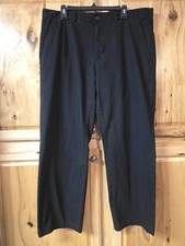 George Men  s Premium Chino Pants Size 40x32 Black Cotton Blend