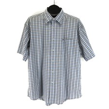 Tommy Hilfiger Button Up Shirt Men's Size XL Plaid Short Sleeve Cotton Casual