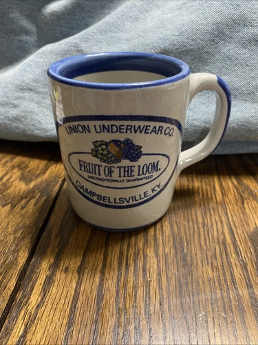 Louisville Stoneware Fruit Of The Loom Union Underwear Campbellsville Mug Cup