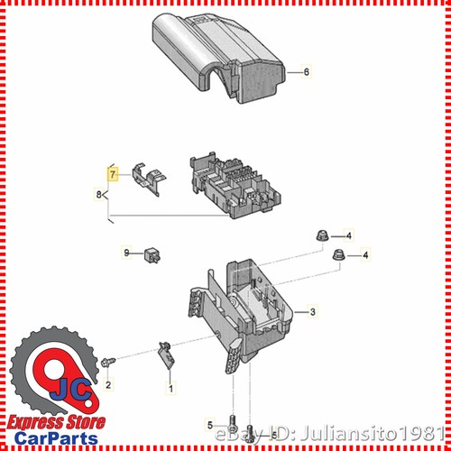 5C0937629F VOLKSWAGEN GENUINE NEW OEM JETTA PASSAT BEETLE MULTI FUSE - Picture 4 of 4
