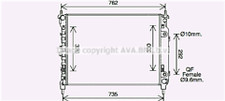 OE SPEC AVA RADIATOR FOR VAUXHALL ANTARA (2007) 2.2 CDTI