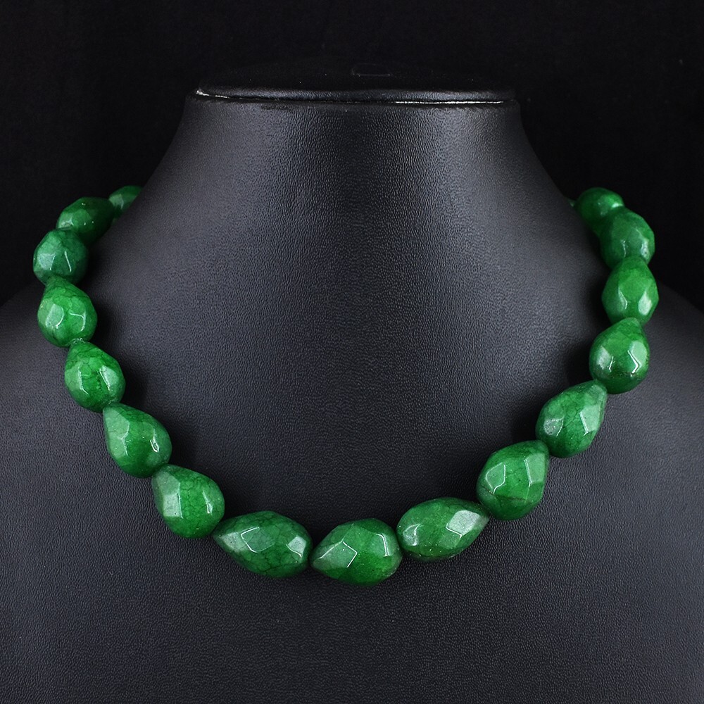 エメラルドネックレス　ビーズ　ジュエリー　emerald necklace 520.00 Cts Amazing Cut Green Emerald Beaded Best Necklace