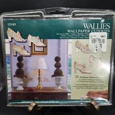 Wallies  Antique Princess Victorian Shoe Wallpaper Cutouts 25 NEW 