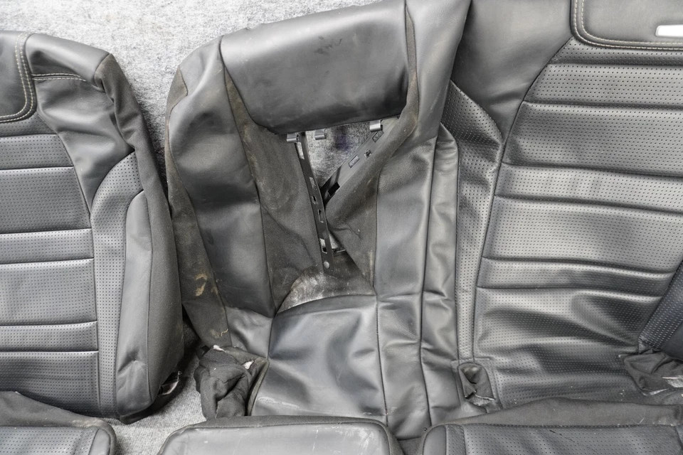 Rear Leather Seat Cover Set Mercedes X166 W166 Gle63 Gl63 Amg oem - Image 3 of 4