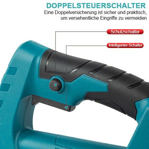 900W Akku Rasentrimmer Freischneider Trimmer mit 21V 2x2,0Ah Akkus und Ladegerät - Bild 5 von 16