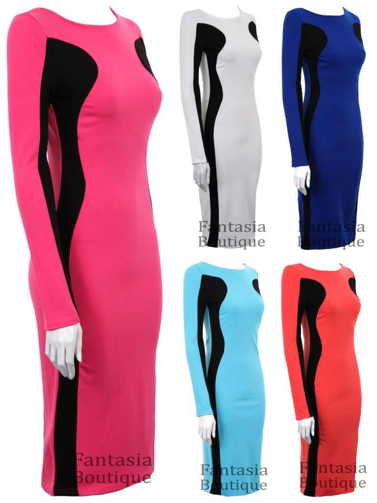 Long slimming dresses cheap