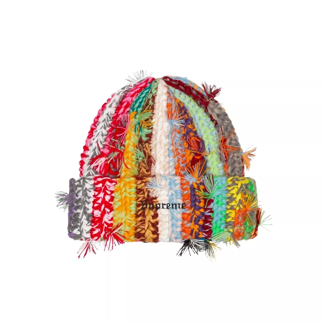 Bonnet Supreme noué main multicolore   23FW  