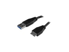 StarTech.com 15cm 6in Short Slim SuperSpeed USB 3.0 A to Micro B Cable - M/M