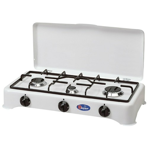 Fornello Da Cucina A Gas Metano - Dimensioni 40x40 Cm, Telaio In Acciaio Inox, Testa In Ghisa