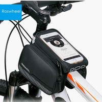Roswheel 5.5'' Touch Screen Bicycle Front Tube Phone Bag Holder Double Pouch Us on sale Roswheel 5.5'' Touch Screen Bicycle Front Tube Phone Bag Holder Double Pouch Us on sale