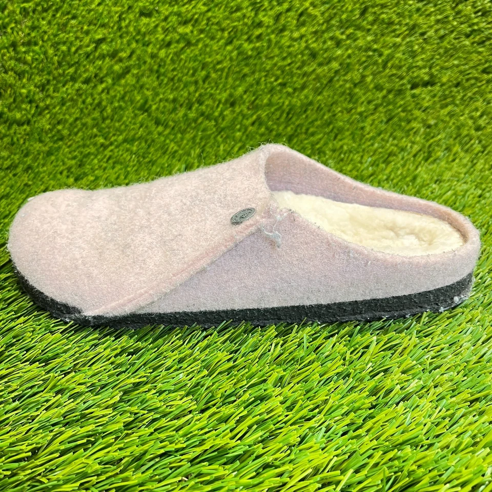 Zapatillas informales Birkenstock Zermatt de fieltro de lana de oveja para mujer talla 7 rosa Foto 3 de 4