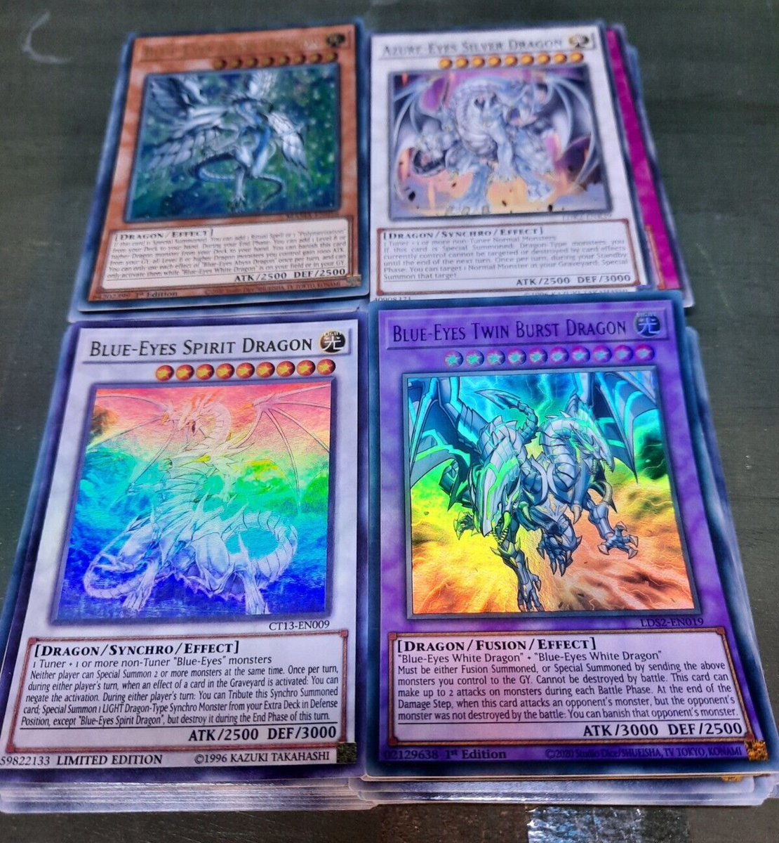 yugioh blue eyes extra deck Yugioh BLUE-EYES WHITE DRAGON DECK 40 Card Main + 4 Card Extra Deck