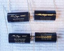 FOUR 4X Mundorf MCap Supreme Aluminum Capacitor 0.47 uf  0.47 .47 600VDC  MFD