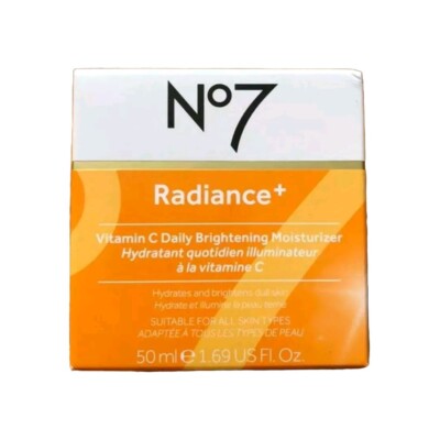  No7 Radiance Vitamin C Brightening Cream Moisturizer For Women & Men 1.69oz 