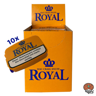 10x Mac Craig Snuff Royal Dose à 7g