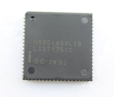 NOS Intel N80C188XL20 16-Bit Embedded Microprocessor IC 20MHz 68-Pin PLCC