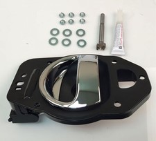 New Left Inside Door Handle Chrome Black - Driver Side Fits 2006-2010 Chevy Hhr