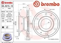 2X Bremsscheibe Brembo 09A31510 2 Bremsscheiben
