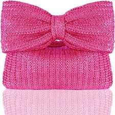 Straw Bow Clutch Purse Summer Clutch for Women ,Straw Handbag Vacation Zipper