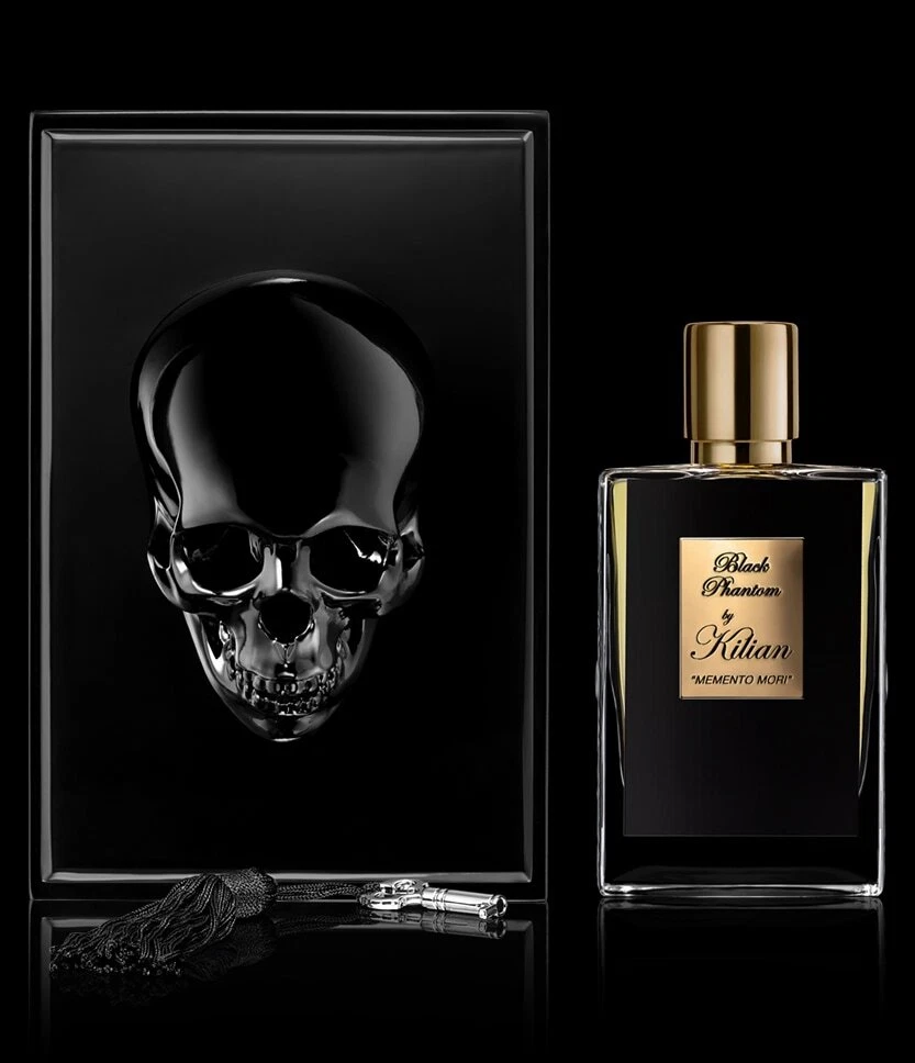 Kilian Black Phantom by Memento Mori REFILLABLE Spray w Coffret