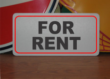 For Rent Metal Sign
