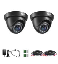 ZOSI 2PK 1080p TVI Security Dome Camera Outdoor Indoor Day Night for CCTV System