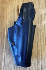Safari land 200 4696 Pistol Holster Heavy Retention Duty Black Leather