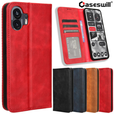 For Nothing CMF Phone 3 2 1 2a 3a 4a Pro Leather Card Holder Wallet Case Cover