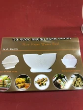 Rice Paper and Water Bowl Holder, Holds up to 25Cm Rice Paper for Making